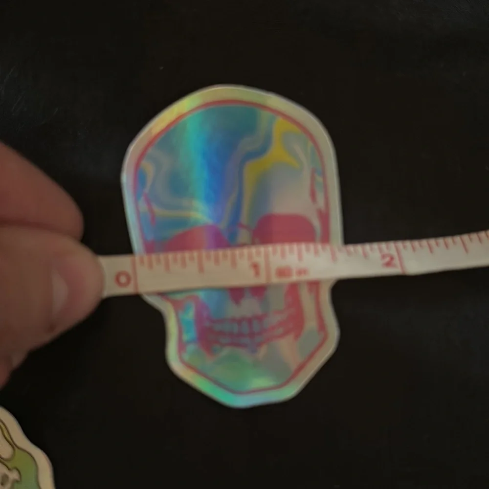 Holographic skull stickers/decals